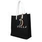 Black Fabric Shoulder Bag