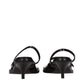 Brown Leather Platform Sandals