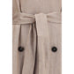 Multicolor Linen Trench Coat