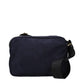Blue Fabric Crossbody Bag