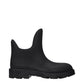 Black Cotton Ankle Boots
