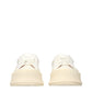 White Leather Platform Sneakers