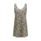 Beige Paper Cocktail Dress