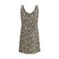 Beige Paper Cocktail Dress