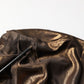 Bronze Asymmetrical Draping OneShoulder Dress