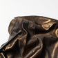 Bronze Asymmetrical Draping OneShoulder Dress