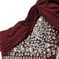 Maroon Crystal One Shoulder EveningGown Dress