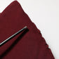 Maroon Crystal One Shoulder EveningGown Dress