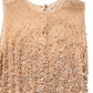 Brown Crystal Embellished Mermaid Gown Dress