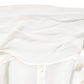 White Silk Sheer Draped Long Gown Dress