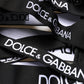 Black Logo Tape Cut Out Skinny High Waist Pants