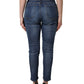 Blue Tattered Skinny Mid Waist Denim Jeans