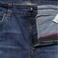 Blue Tattered Skinny Mid Waist Denim Jeans