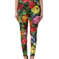 Multicolor Floral Stretch Jersey Leggings Pants
