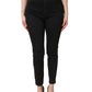 Black Skinny Cotton High Waist Denim Jeans