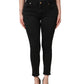Black Skinny Cotton Low Waist Denim Jeans