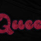 Black Queen Embroidery PRETTY Denim Jeans