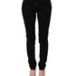 Black Queen Embroidery PRETTY Denim Jeans