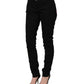 Black Queen Embroidery PRETTY Denim Jeans