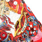 Multicolor Brocade Jewelled High Waist Hotpants Skirt