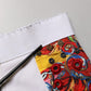 Multicolor Brocade Jewelled High Waist Hotpants Skirt