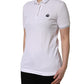 White Crown Cotton Short Sleeves Polo Top