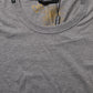 Grey Cotton Short Sleeves Crew Neck T-shirt