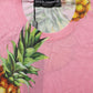 Pink Pineapple Roundneck Sleeveless Tank Top
