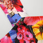 Multicolor Floral Cropped Bustier Tank Top