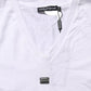 White Logo Embroidered TieWaist Cropped Top