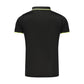Black Polyester Men's Polo Shirt