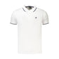 White Polyester Men's Polo Shirt