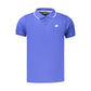 Blue Polyester Men's Polo Shirt