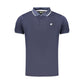 Blue Polyester Men's Polo Shirt