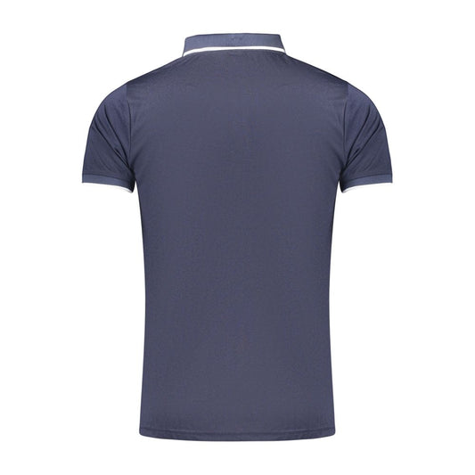 Blue Polyester Men's Polo Shirt