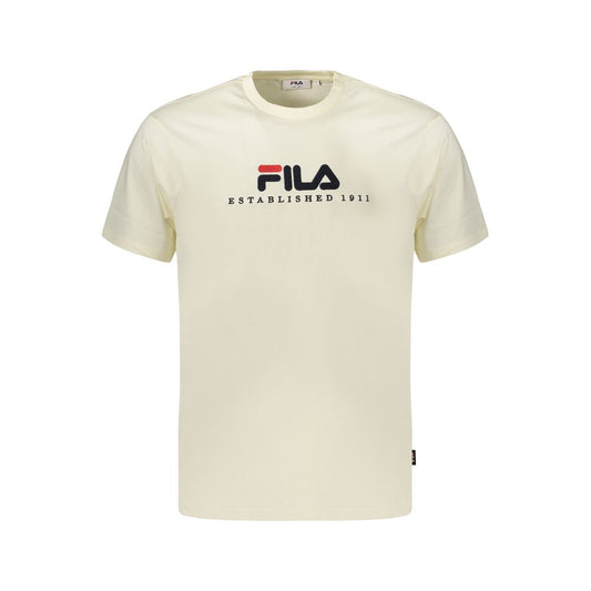 Beige Cotton Men's T-Shirt
