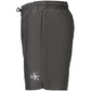 Black Polyester Men's Swimwear