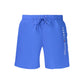 Blue Polyester Men's Shorts