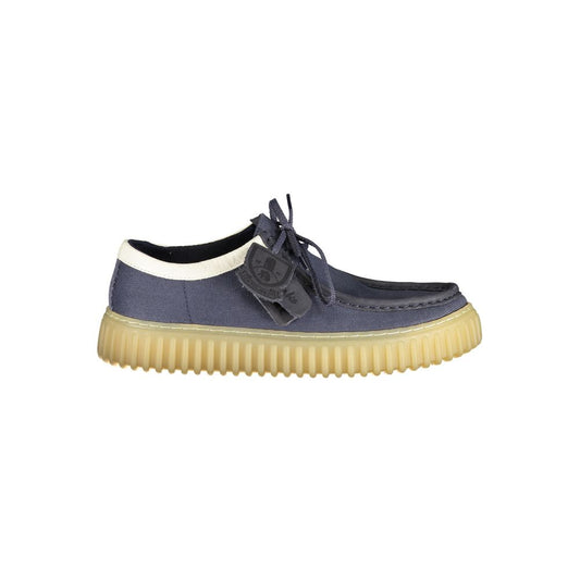 Blue Fabric Men's Shoe