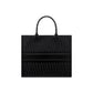 Black Calfskin Tote Bag