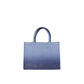 Blue Calfskin Tote Bag
