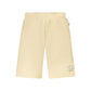 Beige Cotton Mens Short