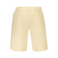 Beige Cotton Mens Short