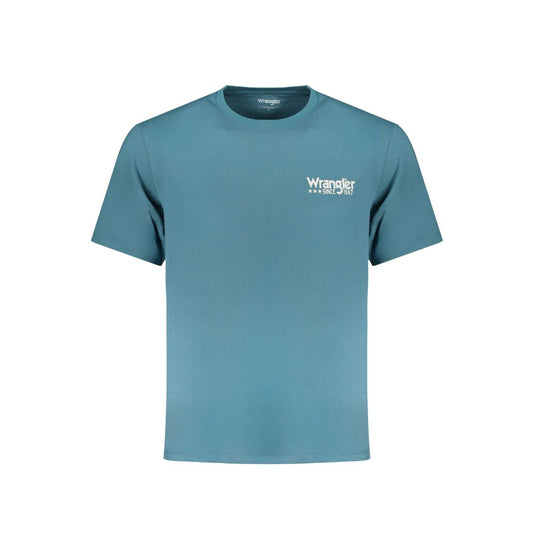 Blue Cotton Men's T-Shirt