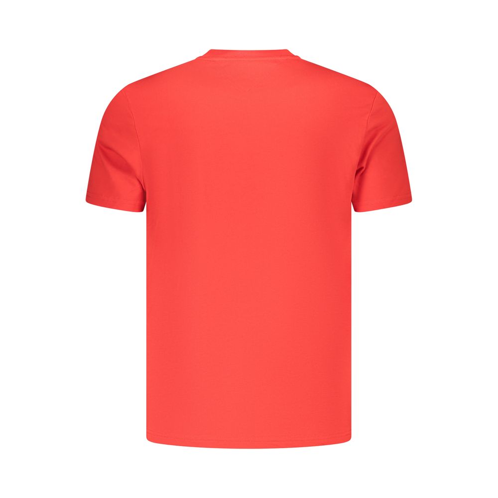 Red Cotton Mens T-Shirt