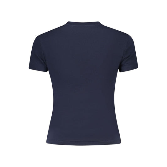 Blue Cotton Women's T-Shirt