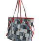 Neverfull Patchwork Monogram Denim Tote Bag