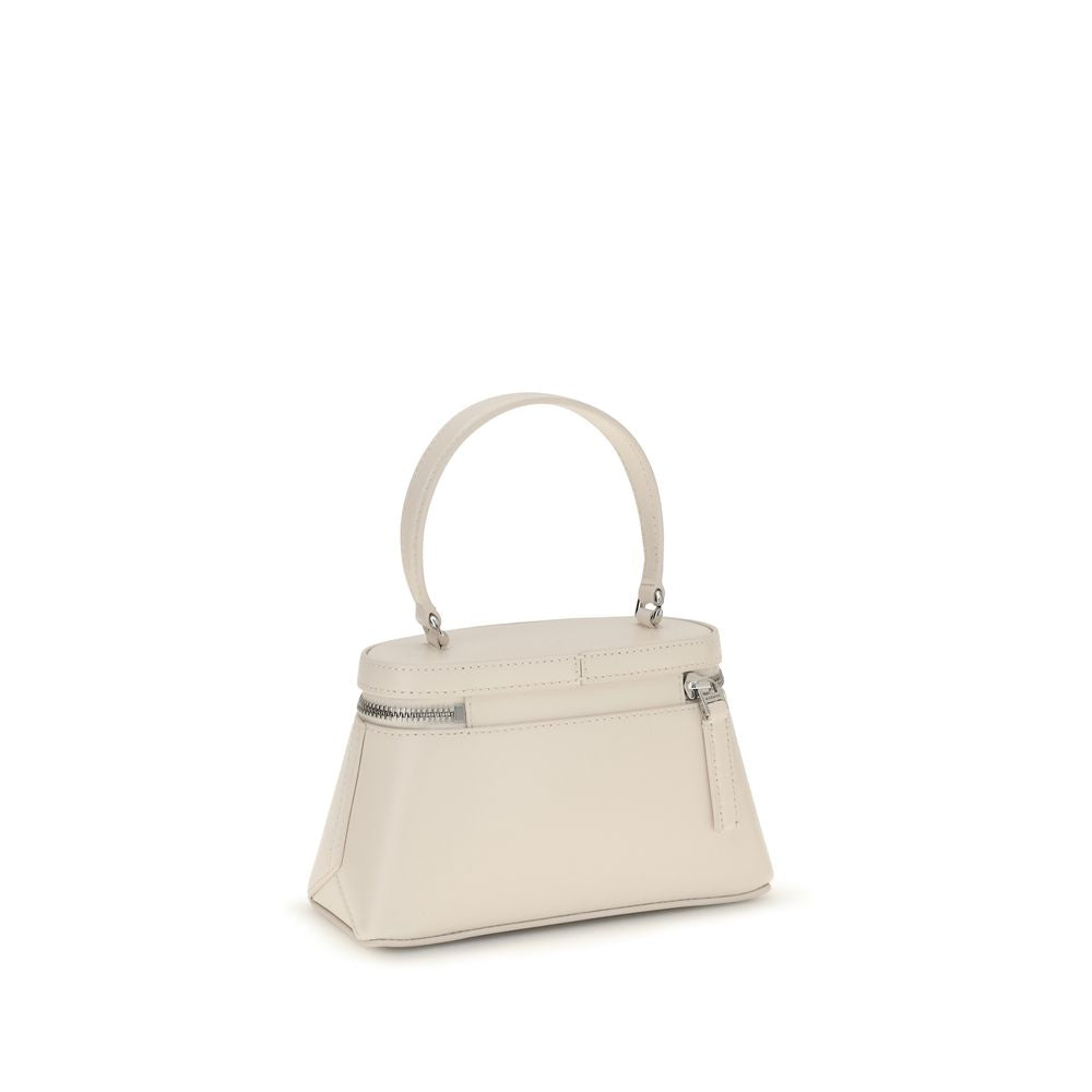 Beige Calf Leather Bos Taurus Handbag