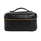 Black and gold makeup bag