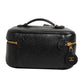 Black and gold makeup bag